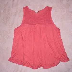 Flowy orange tank top